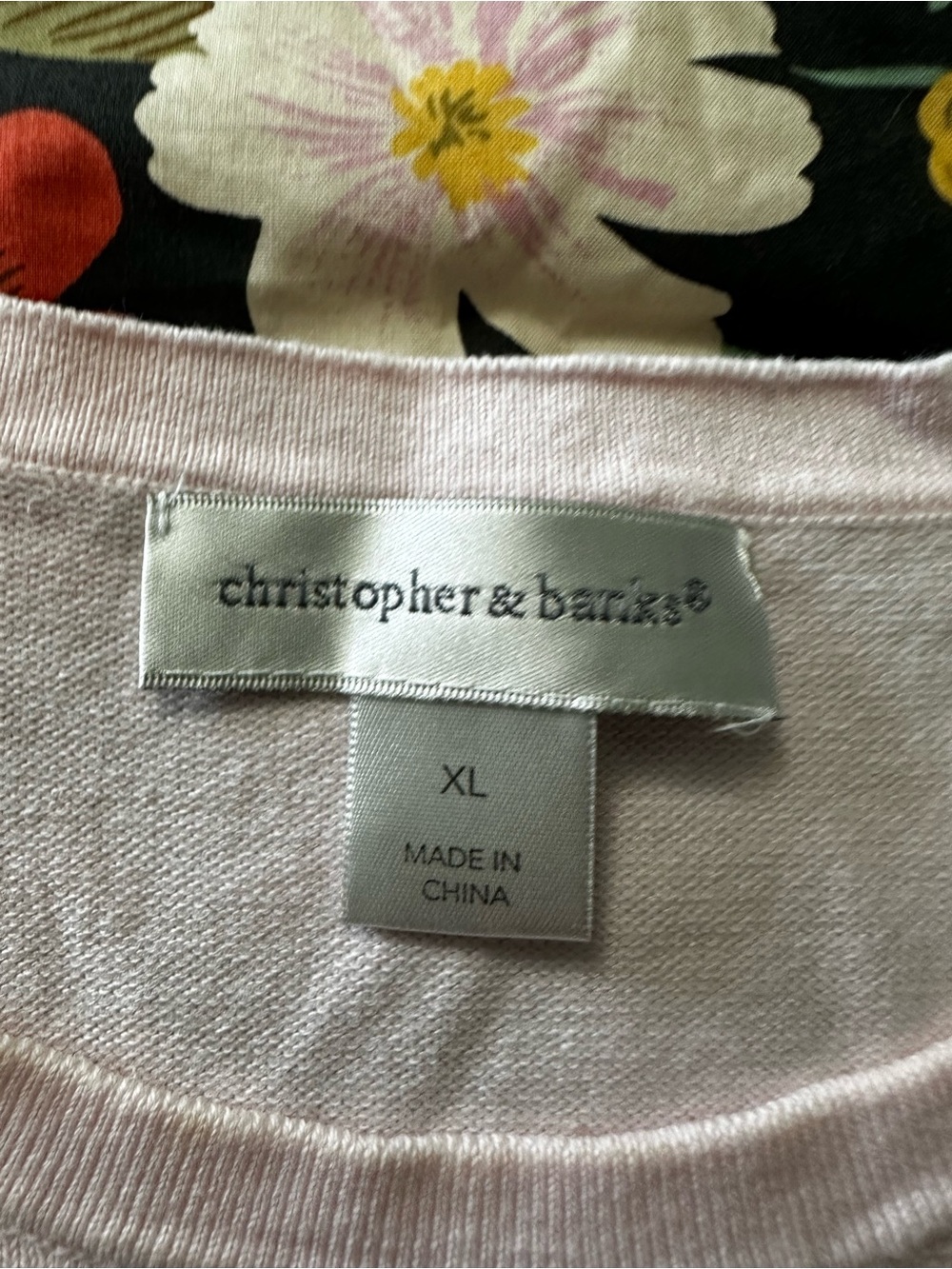 Christopher & Banks Soft Pale Pink Knit Sweater - Picture 3 of 12